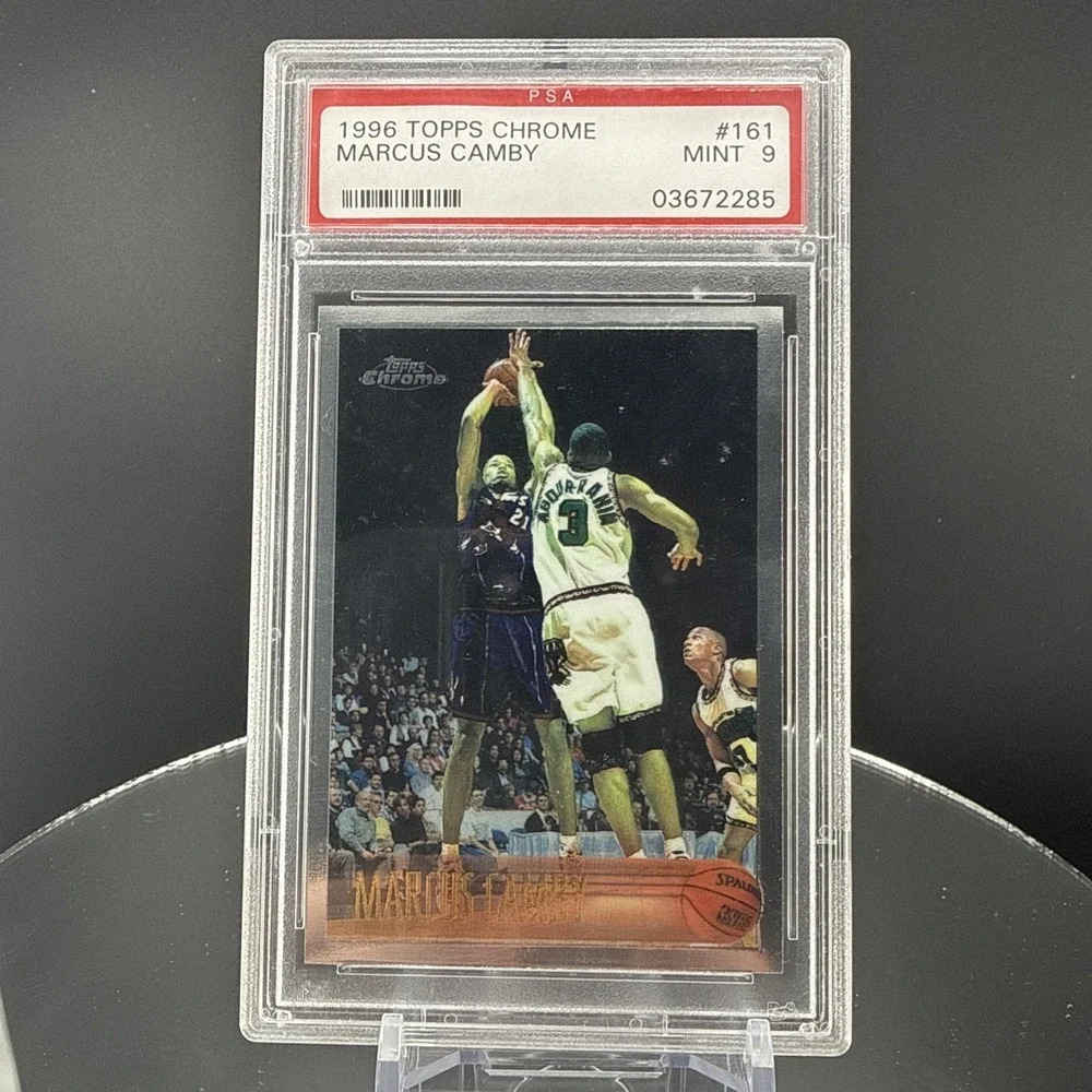 1996 Topps Chrome #161 Marcus Camby RC Rookie PSA 9 Mint
